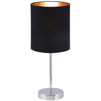 Rabalux Monica lampa stołowa 1x60W chrom/różowoczarny 2523