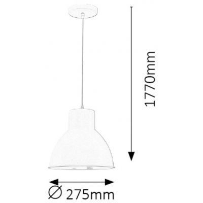 Rabalux Derek lampa wisząca 1x60 W antracyt 2578