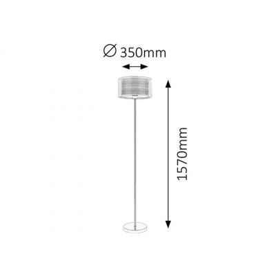 Rabalux Anastasia lampa stojąca 1x60 W brązowa 2633