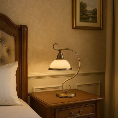 Rabalux Elisett lampa stołowa 1x60 W brązowa 2752