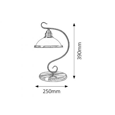 Rabalux Elisett lampa stołowa 1x60 W brązowa 2752