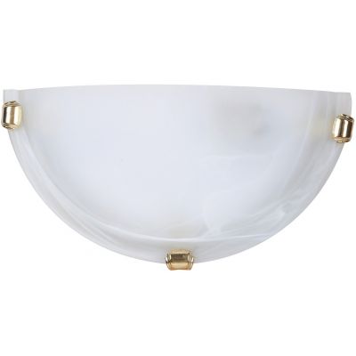 Rabalux Alabastro kinkiet 1x60 W biały-złoty 3001