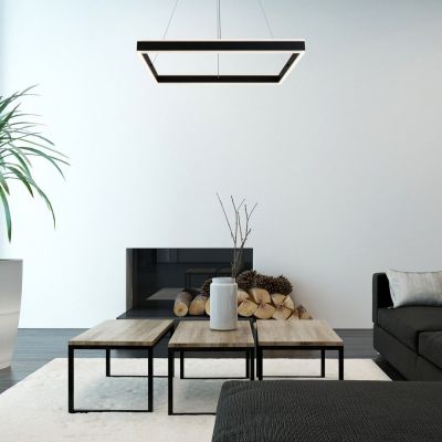 Rabalux Quadro lampa wisząca 1x60W LED czarny mat/biały 3085
