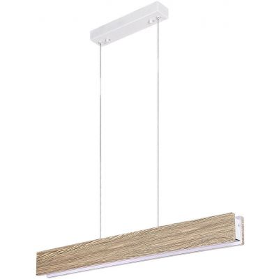 Rabalux Cinnamon lampa wisząca 1x34W LED biały/dąb 3091