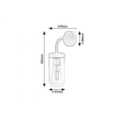 Rabalux Yago kinkiet 1x60 W chrom 3309