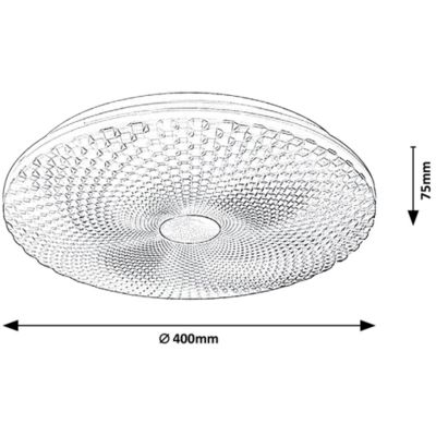 Rabalux Galeti plafon 1x24 W biały 71184