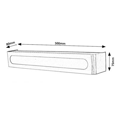 Rabalux Jakub kinkiet 1x12W LED chrom/biały 3480