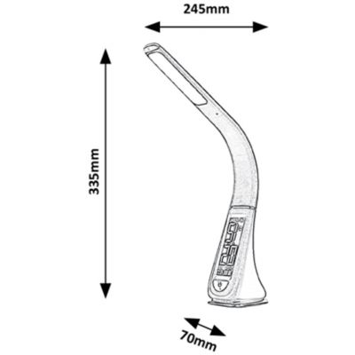 Rabalux Lionel lampa biurkowa 1x5 W biała 3516
