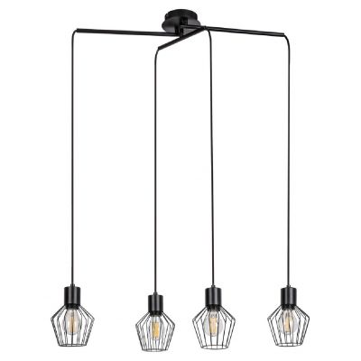 Rabalux Belano lampa wisząca 4x40 W czarna 3540