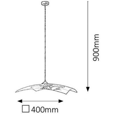 Rabalux Elina lampa wisząca 1x60 W biała 3694