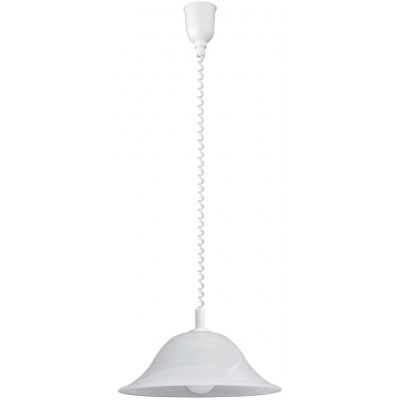 Rabalux Alabastro lampa wisząca 1x60 W biała 3904