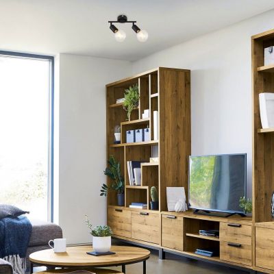 Rabalux Lamar lampa podsufitowa 2x40 W czarna 3987