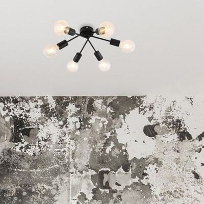 Rabalux Lamar lampa podsufitowa 6x40 W czarna 3990