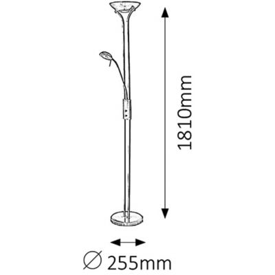 Rabalux Beta lampa stojąca 1x28 W 1x230 W brąz 4076