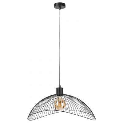 Rabalux Iduna lampa wisząca 1x60 W czarna 4347