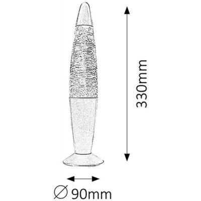 Rabalux Millie lampa stojąca 1x0,9 W przezroczysta-srebrna 4533