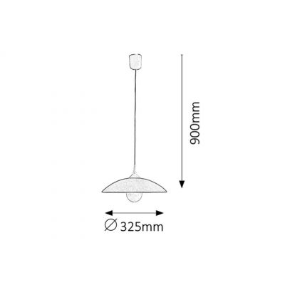 Rabalux Cupola Range lampa wisząca 1x60W biała 4615