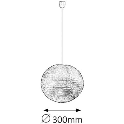 Rabalux Rice klosz 33 cm biały 4894