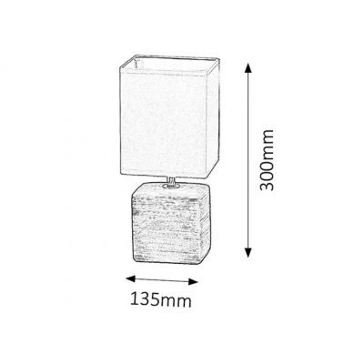 Rabalux Orlando lampa stołowa 1x40 W brązowa 4928