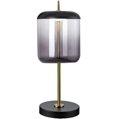 Rabalux Delice lampa stołowa 1x6W czarny/brązowy/szkło dymne 5026