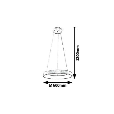 Rabalux Carmella lampa wisząca 1x50 W złota 5054