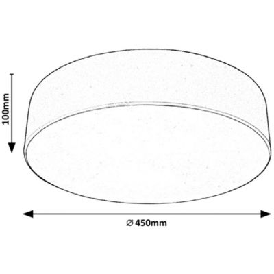 Rabalux Renata plafon 3x10W biały/czarny mat 5081