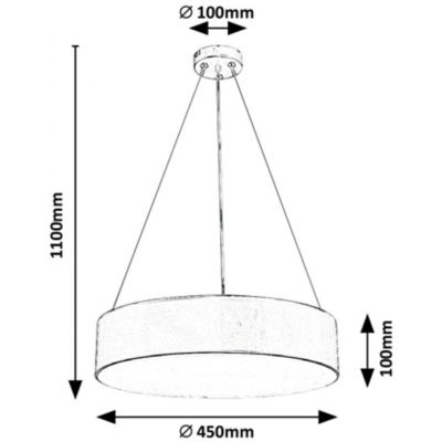 Rabalux Renata lampa wisząca 3x10W biały/czarny mat 5082