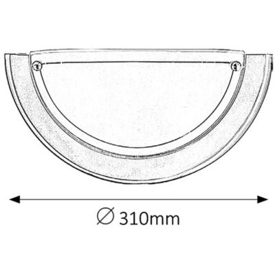 Rabalux Ufo kinkiet 1x60 W szkło opalizowane 5173