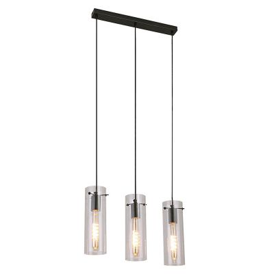 Rabalux Acantha lampa wisząca 3x60 W czarna-przezroczysta 5259