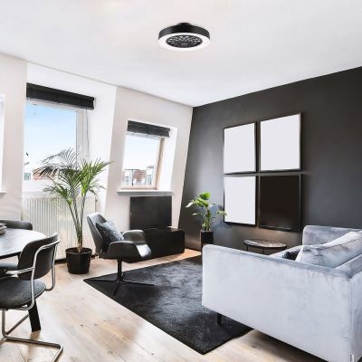 Rabalux Adonias plafon 1x35W LED z wentylatorem biały/czarny 5419