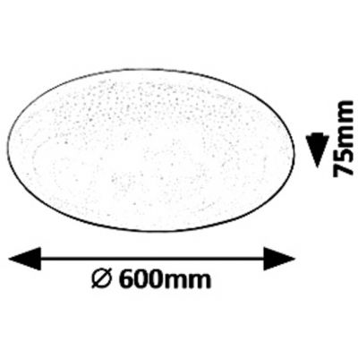 Rabalux Danny plafon 1x60 W biały 5446