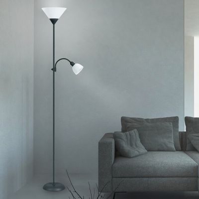 Rabalux Action lampa stojąca 2x100 W biała-czarna 4062
