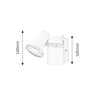 Rabalux Steve kinkiet 1x15 W chrom 5497