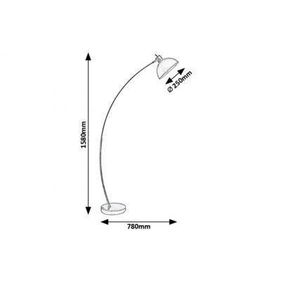 Rabalux Otto lampa stojąca 1x60 W czarna 5592