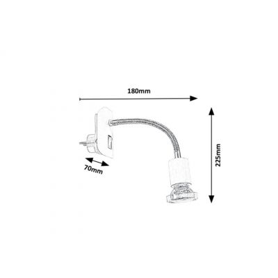 Rabalux Dobra kinkiet 1x4,5 W biały 5673