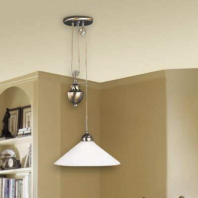 Rabalux Marian lampa wisząca 1x100 W biała-brązowa 2706