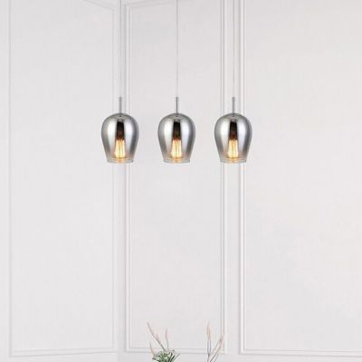 Rabalux Petunia lampa wisząca 1x60W chrom/przydymiony 5252