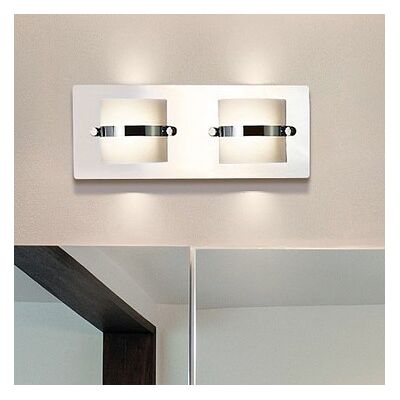 Rabalux Tony kinkiet 2x5W LED chrom/szkło opalizowane 5490