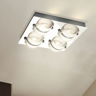 Rabalux Tony lampa podsufitowa 4x5W LED chrom/szkło opalizowane 5492