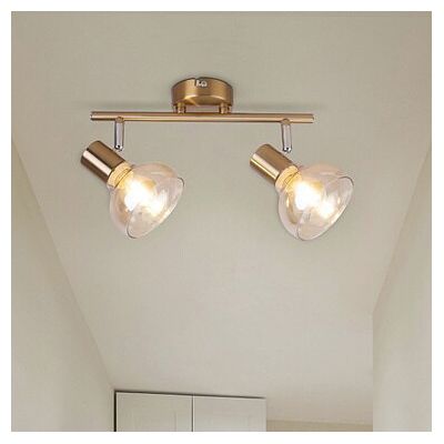 Rabalux Holly lampa podsufitowa 2x40W mosiądz/bursztynowy 5547