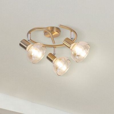 Rabalux Holly lampa podsufitowa 3x40W mosiądz/bursztynowy 5549