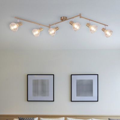 Rabalux Holly lampa podsufitowa 6x40W mosiądz/bursztynowy 5553