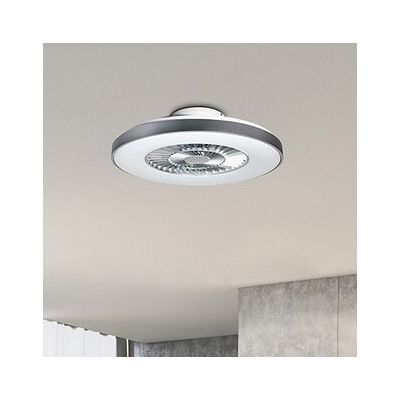 Rabalux Dalfon plafon 1x40W LED z wentylatorem srebrny/biały 6858