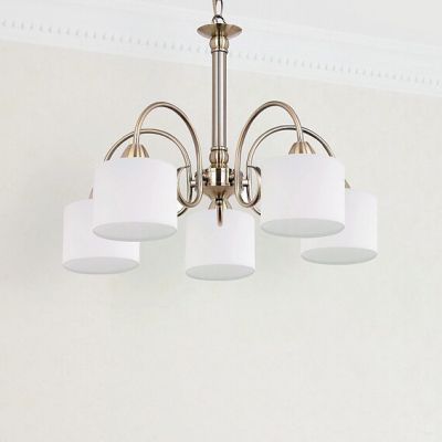 Rabalux Edith lampa wisząca 5x60W mosiądz/biała 7276