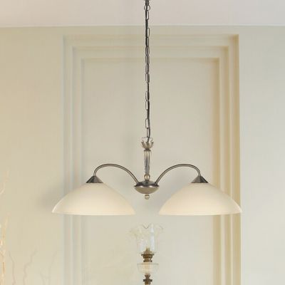Rabalux Regina lampa wisząca 2x60W mosiądz/kremowa 8177