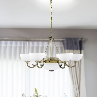 Rabalux Marlene lampa wisząca 6x40W+2x60W mosiądz/alabaster 8546