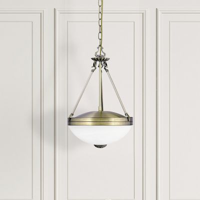 Rabalux Marlene lampa wisząca 2x60W mosiądz/alabaster 8547