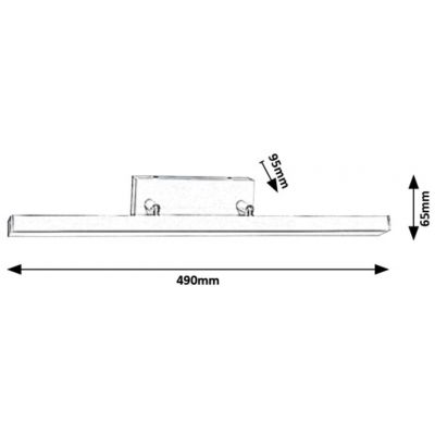 Rabalux Andrew kinkiet 1x12W biały mat 5782