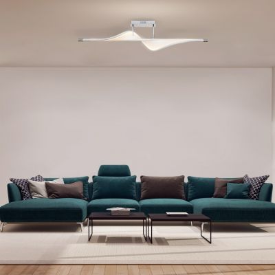 Rabalux Falcon lampa podsufitowa 1x27W LED chrom/biała 5917