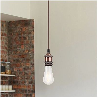 Rabalux Fixy lampa wisząca 1x60W brązowa 1417